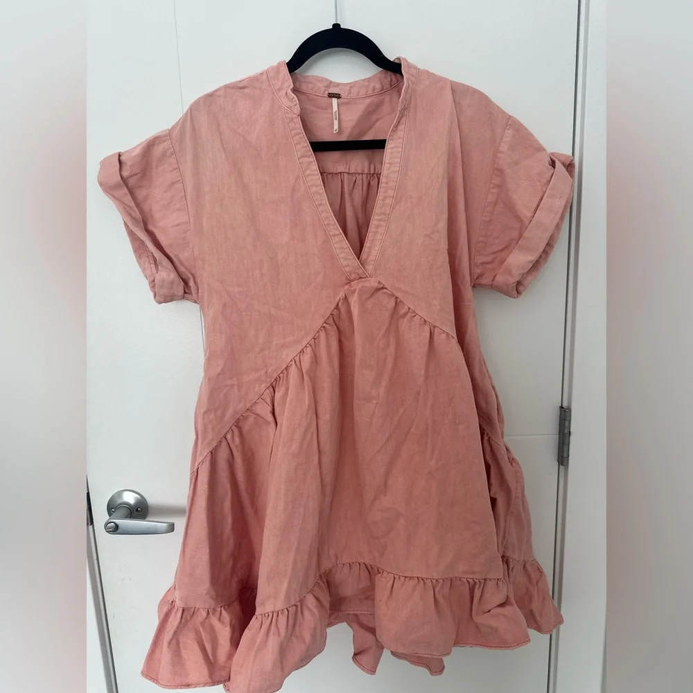 Free People AGNES DENIM DRESS- JULIET - Picture 3 of 13